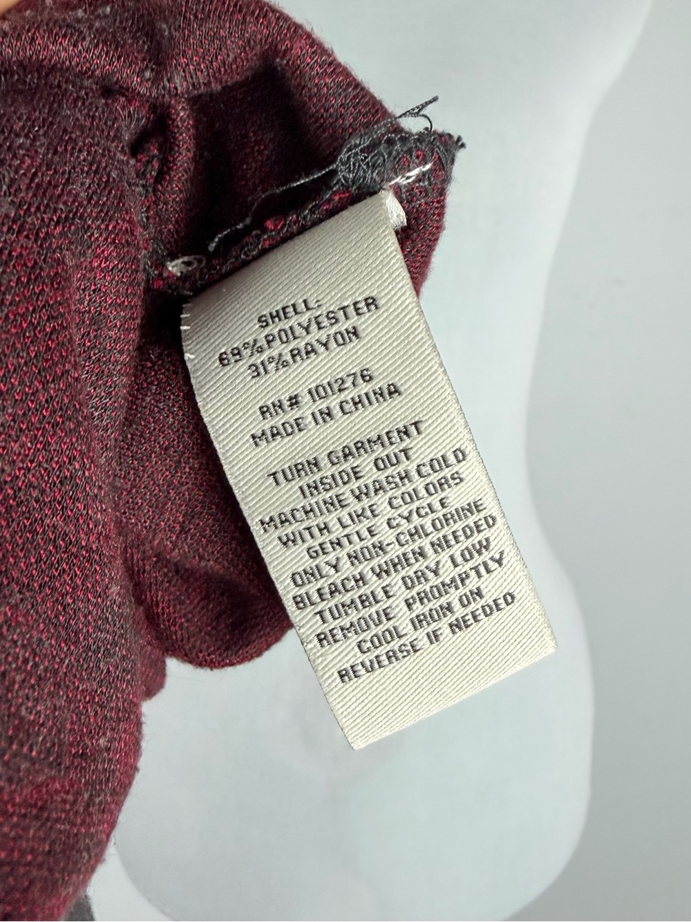 Y2K ECI New York Burgundy Paisley Maxi Skirt Small Boho Pull-On‎ - Picture 7 of 8